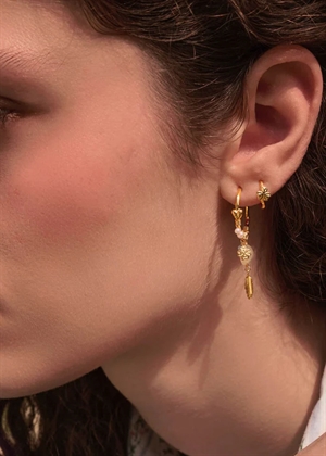 Nadine earrings Forgyldt Maanesten